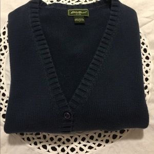 Eddie Bauer button front cardigan.  Size large.